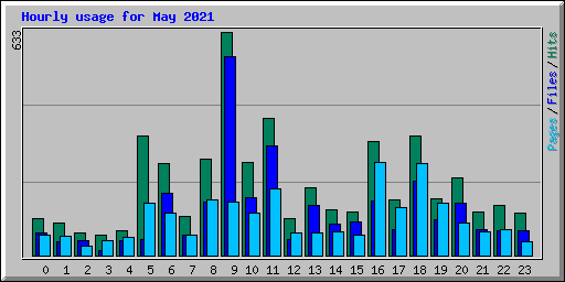 Hourly usage for May 2021