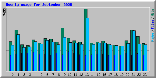 Hourly usage for September 2026