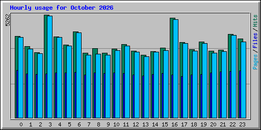 Hourly usage for October 2026
